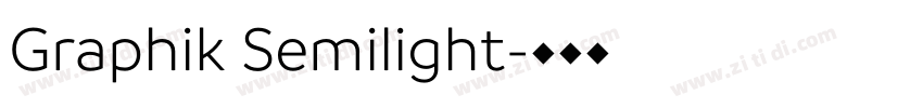 Graphik Semilight字体转换